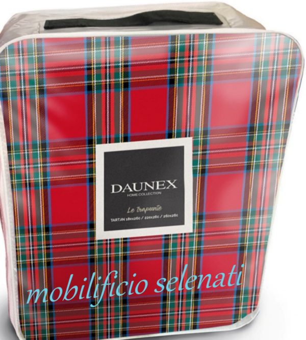 Trapunta TARTAN matrimoniale rossa DAUNEX - immagine 2