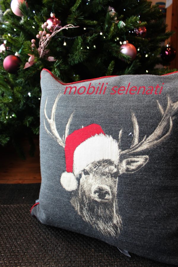 CUSCINO CERVO NATALE - immagine 3